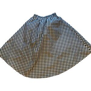 Classic Gingham Midi Skirt